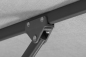 Preview: Schneider Alu/Stahl Kurbelschirm Korsika 320cm Stock 48mm Weboptik Silbergrau